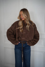 Amelia Chocolat - Chaqueta de ante