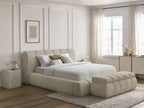 Denali - Lit Coffre - Tissu Bouclette + Bout De Lit