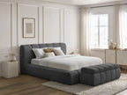 Denali - Lit Coffre - Tissu Bouclette + Bout De Lit