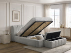 Denali - Lit Coffre - Tissu Bouclette + Bout De Lit