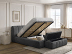 Denali - Lit Coffre - Tissu Bouclette + Bout De Lit