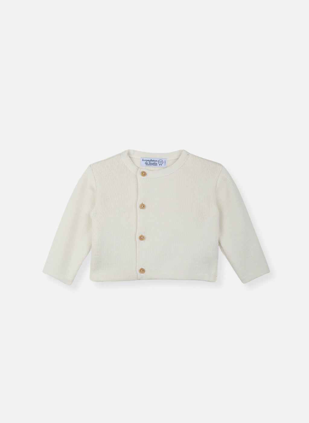 Cardigan En Laine Mélangée Petits Marins - Écru