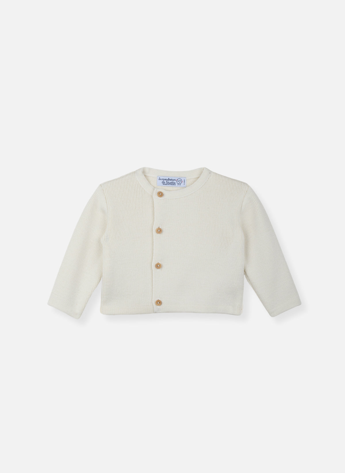 Cardigan En Laine Mélangée Petits Marins - Écru