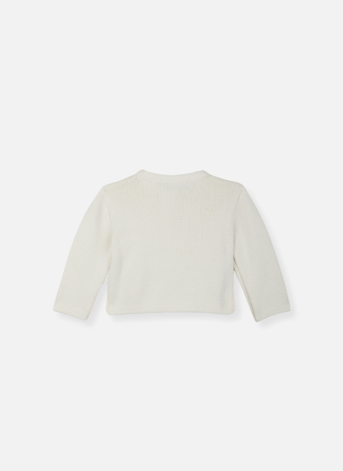 Cardigan En Laine Mélangée Petits Marins - Écru