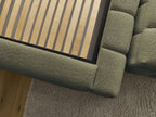 Denali - Lit Coffre - Tissu Bouclette + Bout De Lit