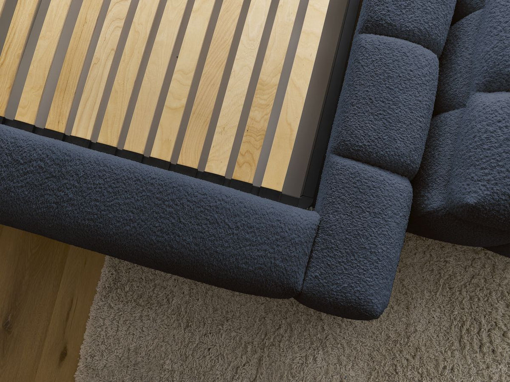 Denali - Lit Coffre - Tissu Bouclette + Bout De Lit