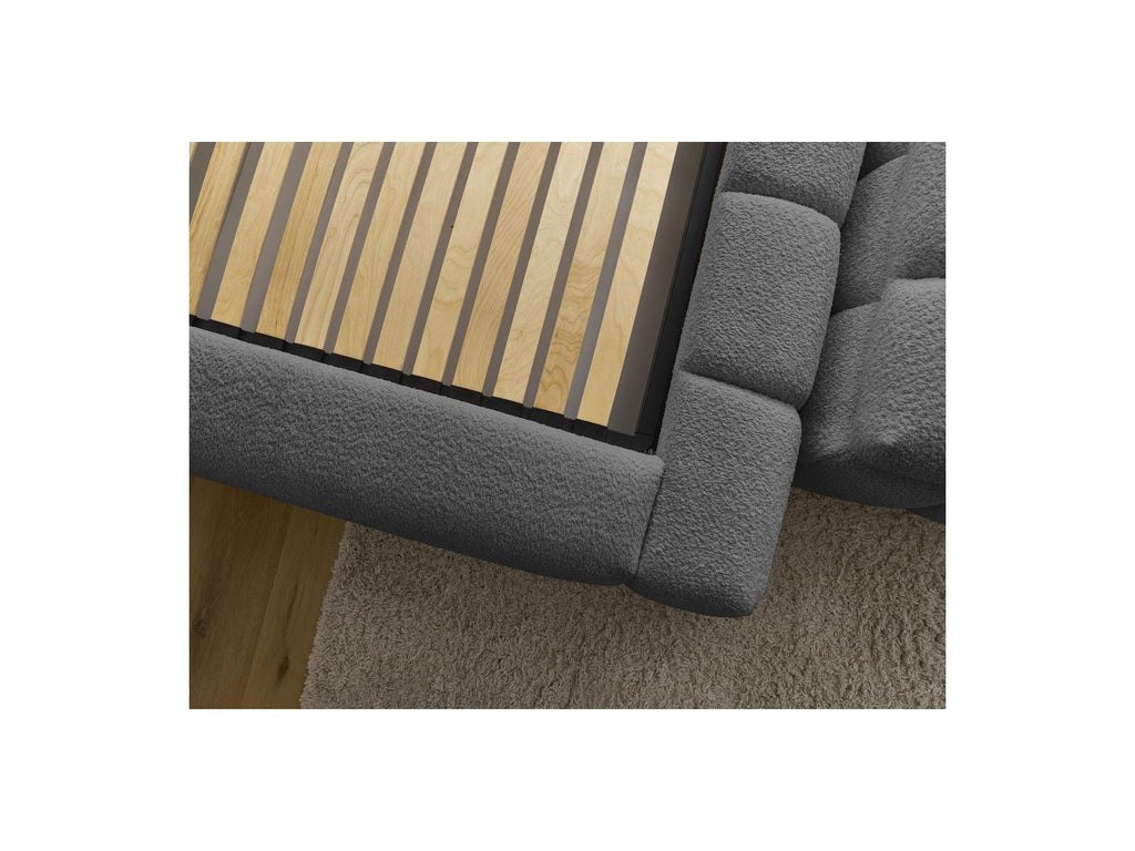 Denali - Lit Coffre - Tissu Bouclette + Bout De Lit