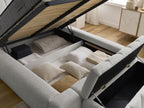 Denali - Lit Coffre - Tissu Bouclette + Bout De Lit