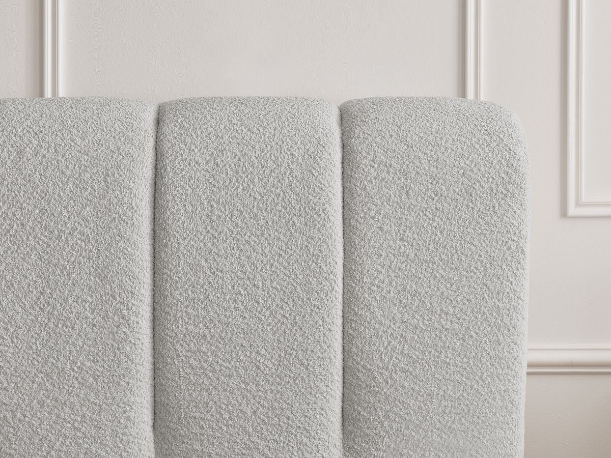 Denali - Lit Coffre - Tissu Bouclette + Bout De Lit