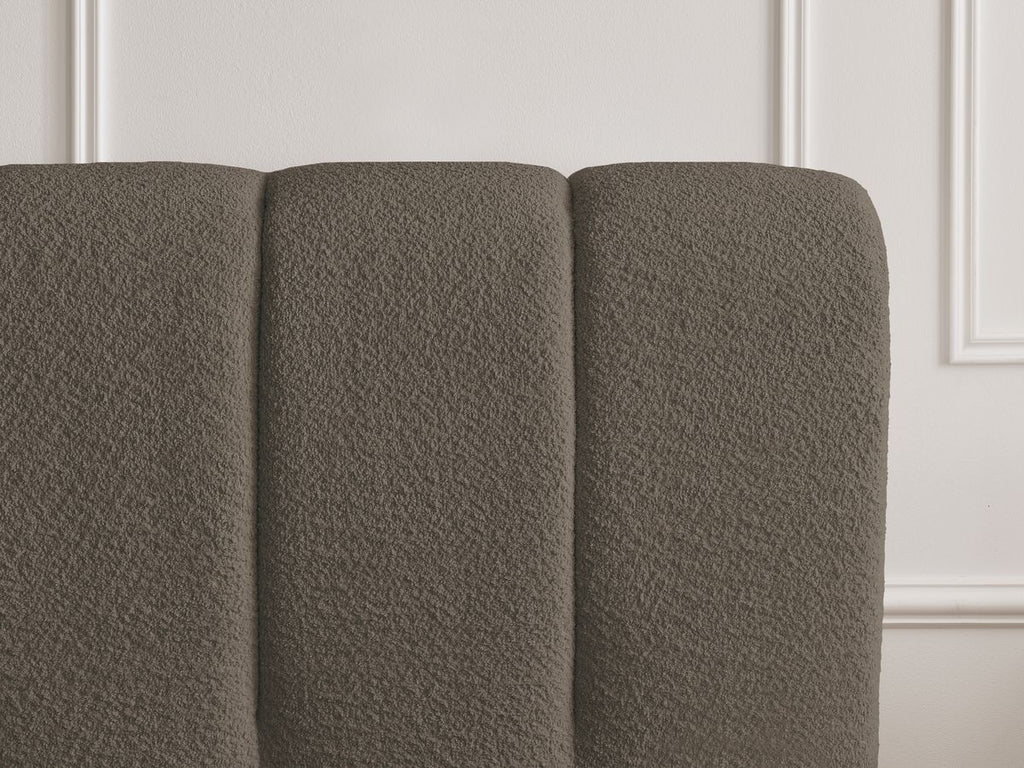 Denali - Lit Coffre - Tissu Bouclette + Bout De Lit