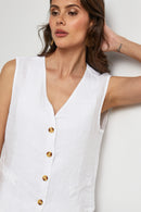 Gilet - Blanc - Femme