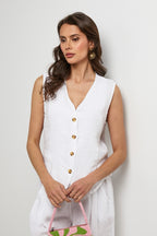 Vest - White - Women
