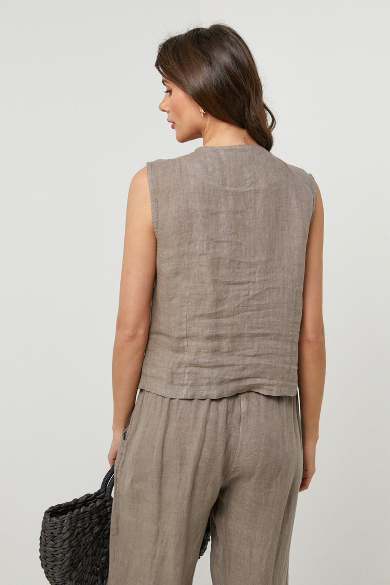 Chaleco - Taupe - Mujer