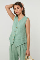 Gilet - Vert - Femme