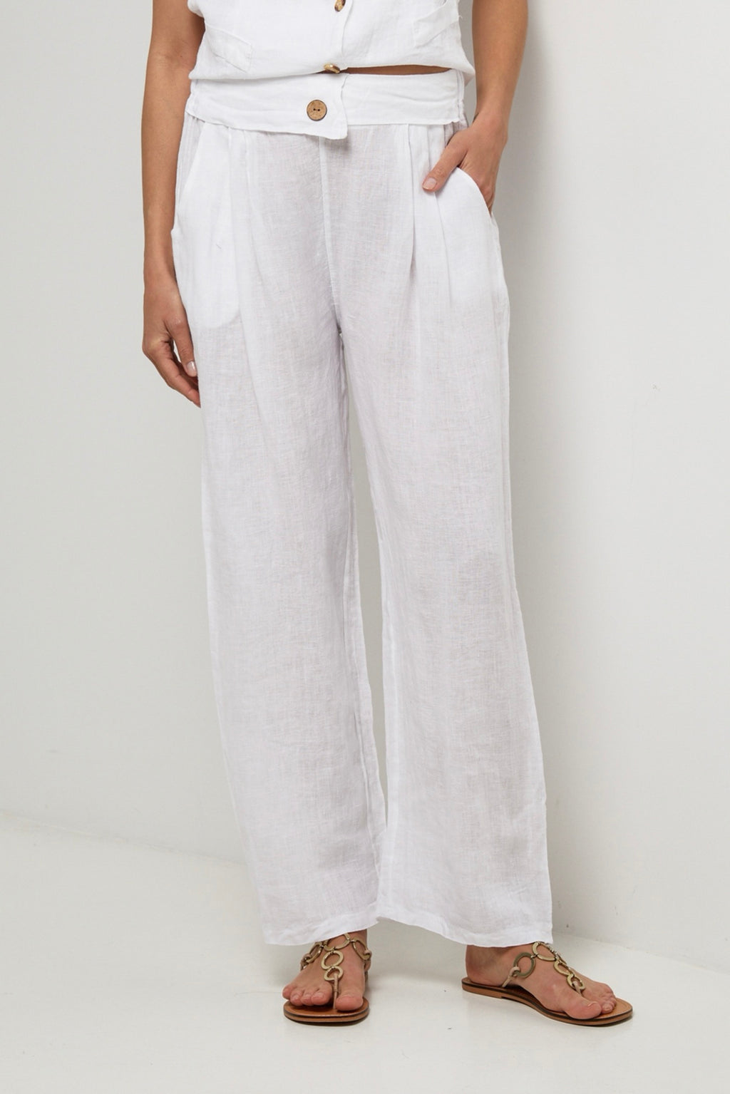 Pantalon - Blanc - Femme