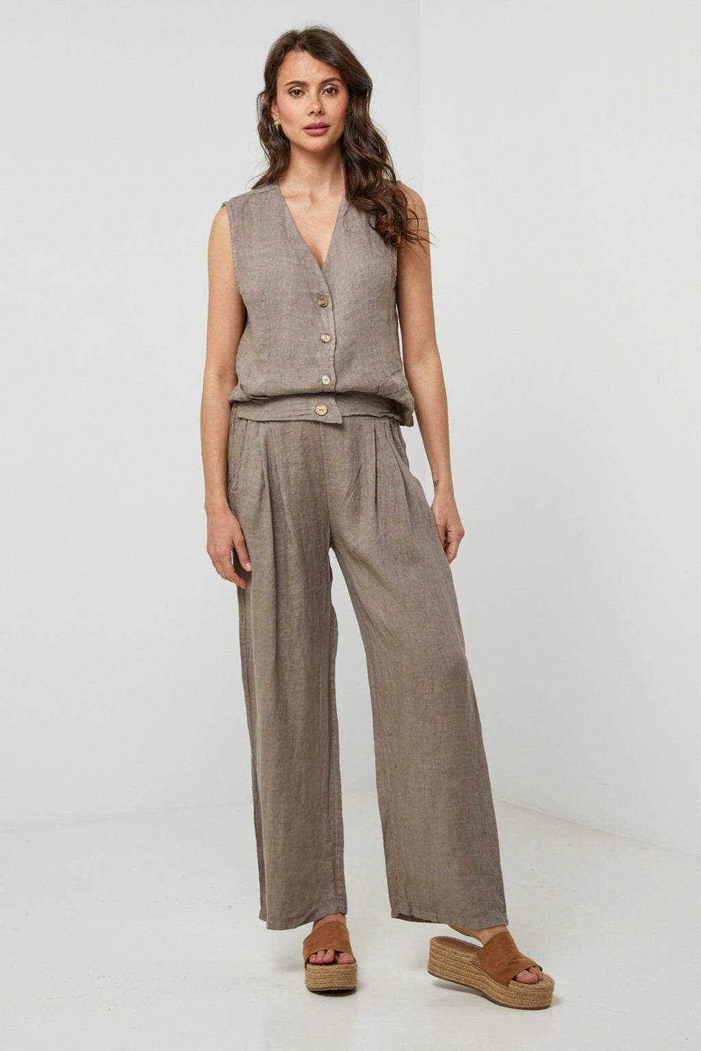 Pantalon - Taupe - Femme