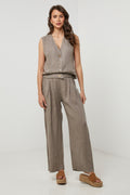 Pantalon - Taupe - Femme