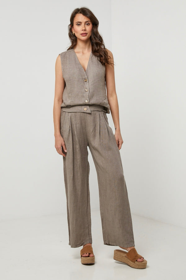 Pantalón - Taupe - Mujer