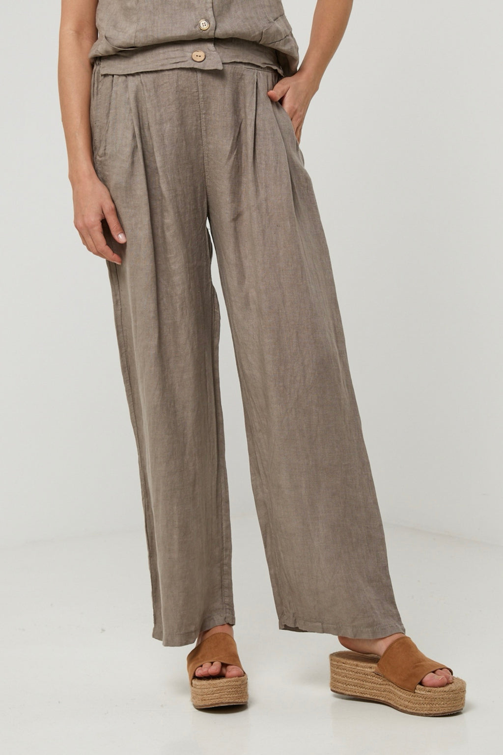 Pantalon - Taupe - Femme