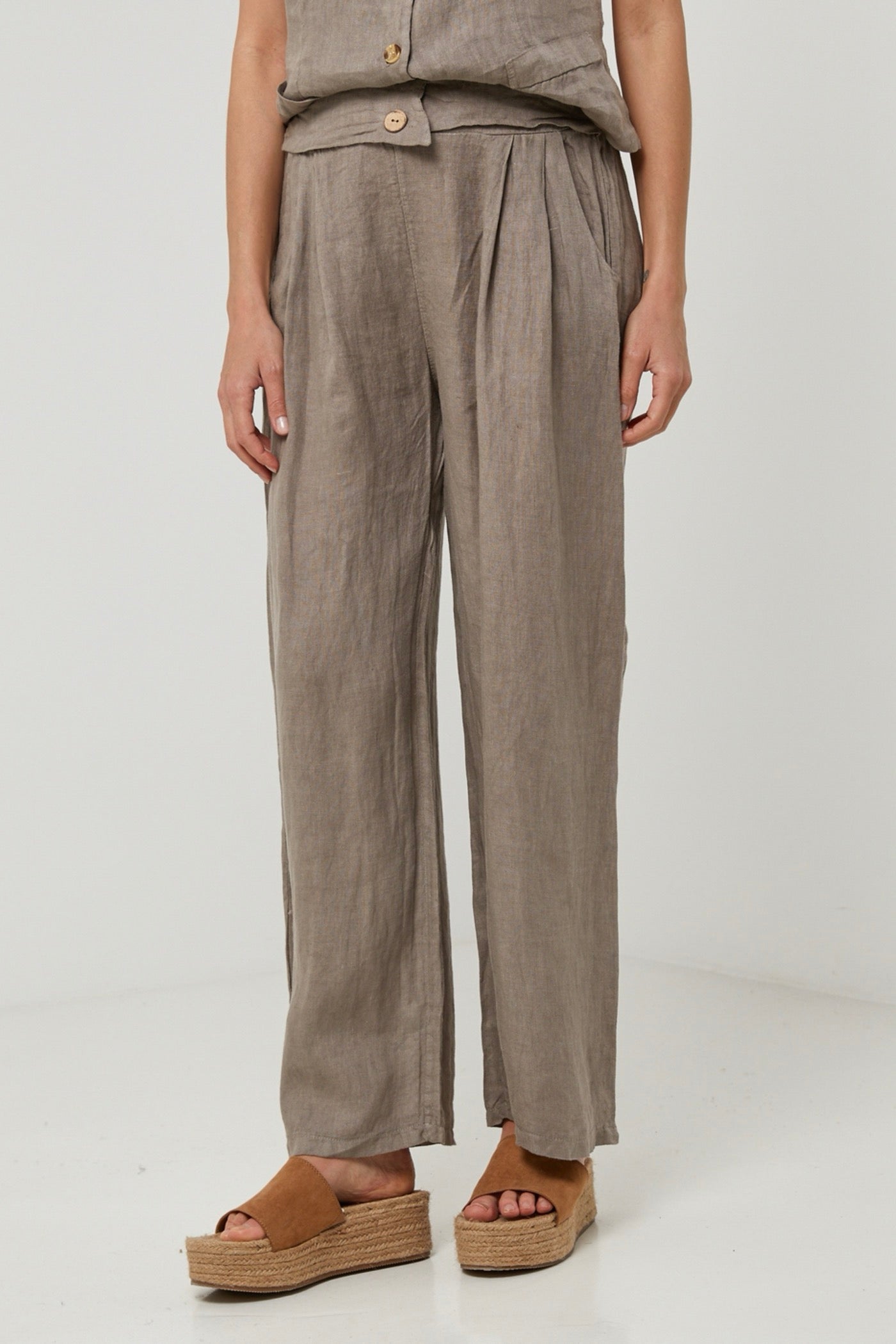 Pantalon - Taupe - Femme