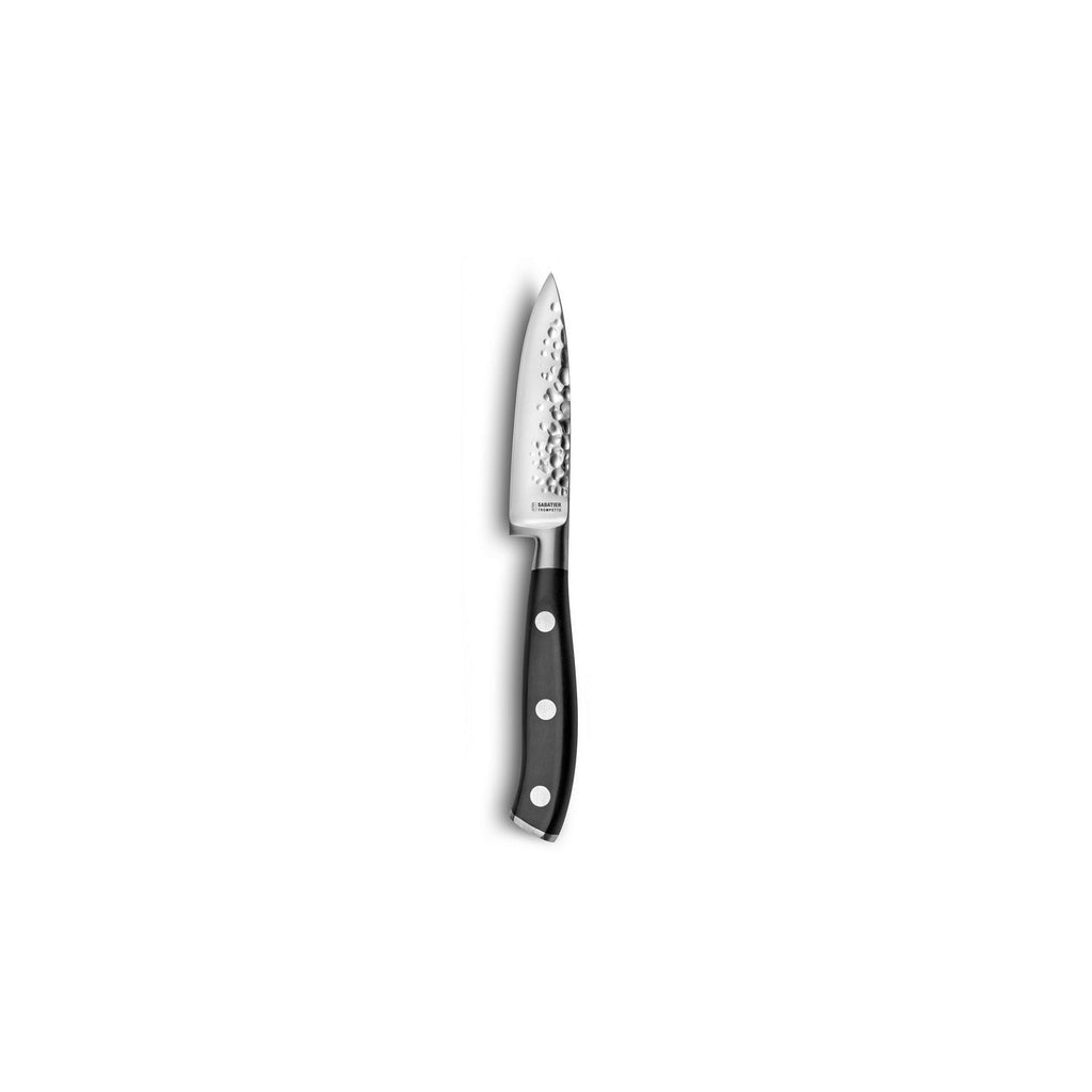 Carbon - Couteau D'Office Martelé Avec Protection De Lame - 9cm