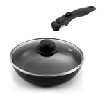 Arom - 1 Sauteuse 24cm + 1 Couvercle + 1 Poignée