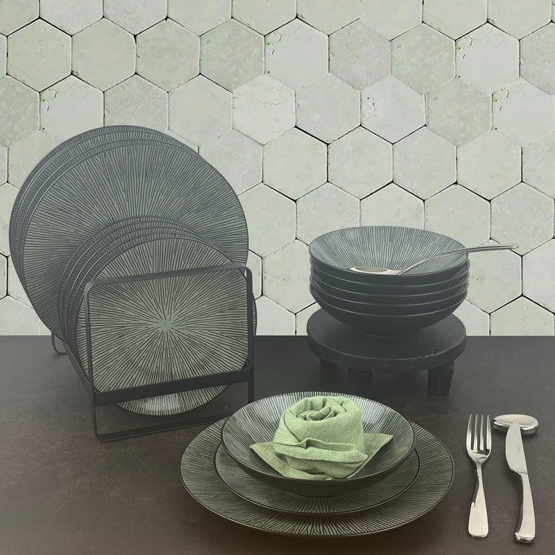 18 Piece Service - Pop - Light Gray
