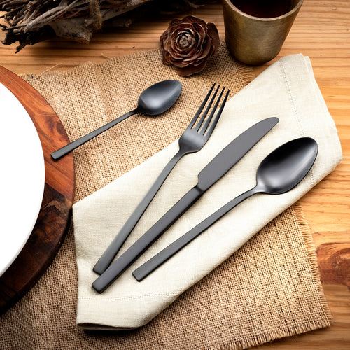 Nordic - Ménagère 32 Pièces Noir