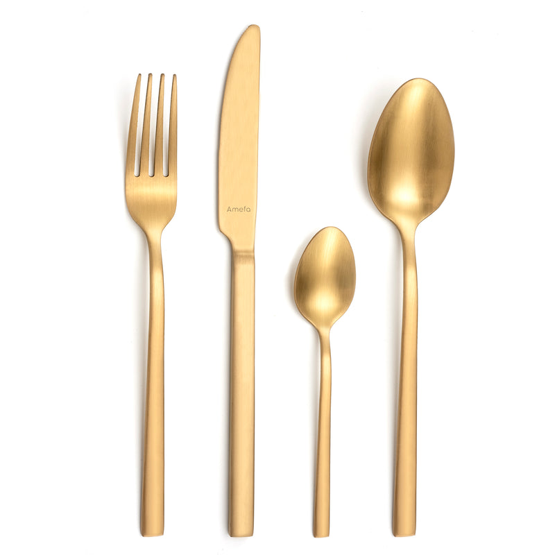 32-Piece Champagne Cutlery Set - Nordic - Champagne