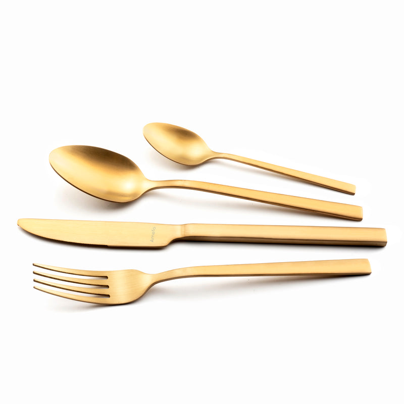 32-Piece Champagne Cutlery Set - Nordic - Champagne