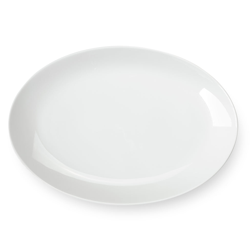 Côme - Oval Dish 38 X 24 Cm - Porcelain - White