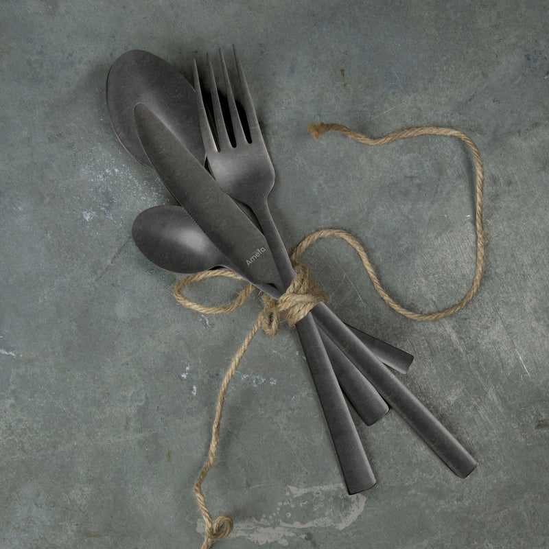 Cutlery 32 Pieces - Alta Black - Black