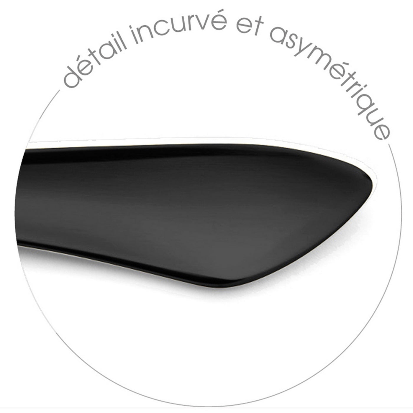 Intuition Noir - Juego de cubiertos de 32 piezas - Acero inoxidable - Negro