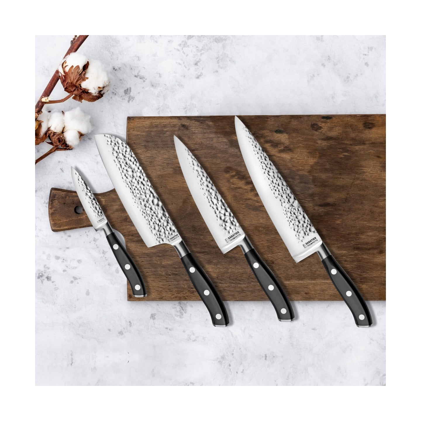 Carbon - Set 4 Couteaux De Cuisine