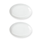 Como - 2 Ravioli 26X15Cm - Porcelain - White