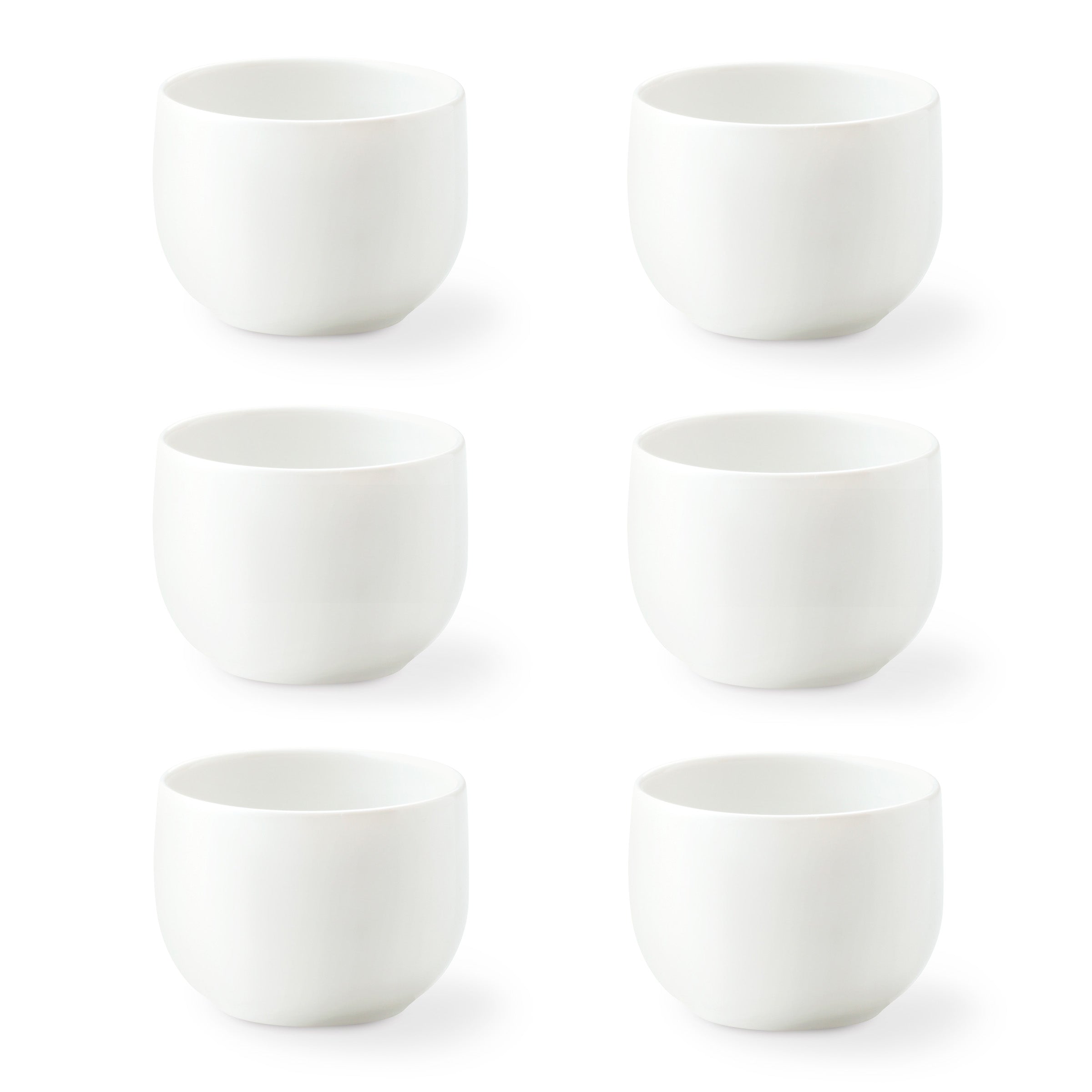 Como - 6 tazas de espresso - Porcelana - Blanco