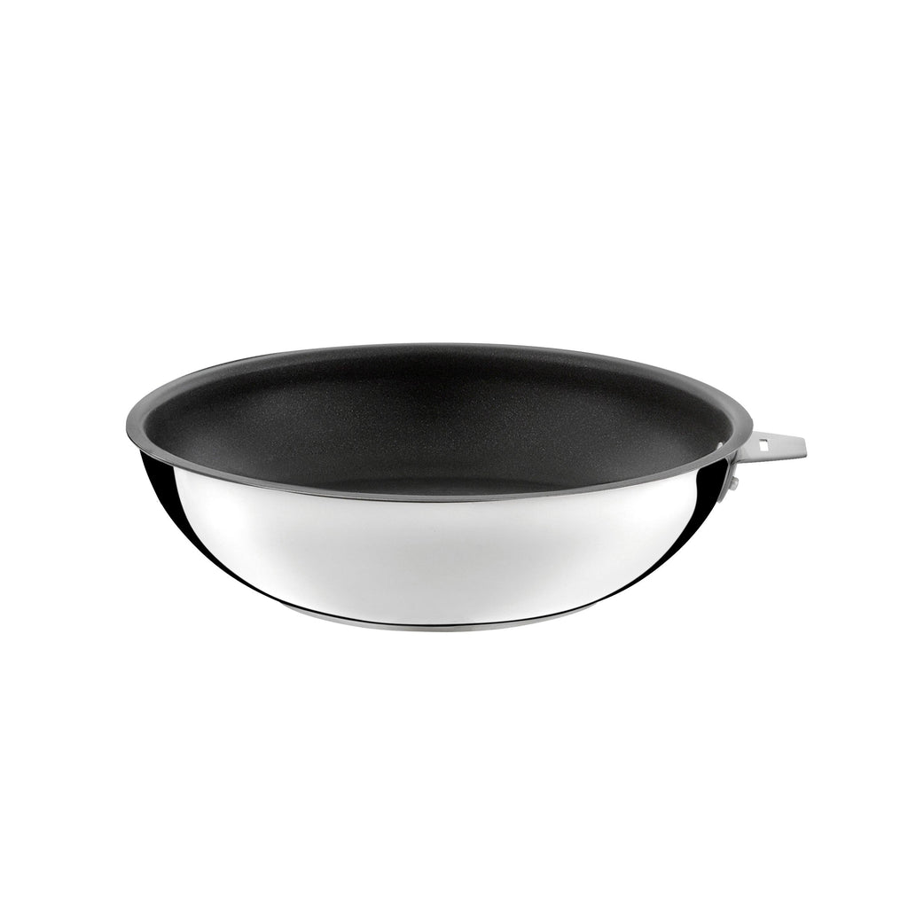 Malice - Wok 28 Cm - Ceramic Coating, Lid & Handle - Black