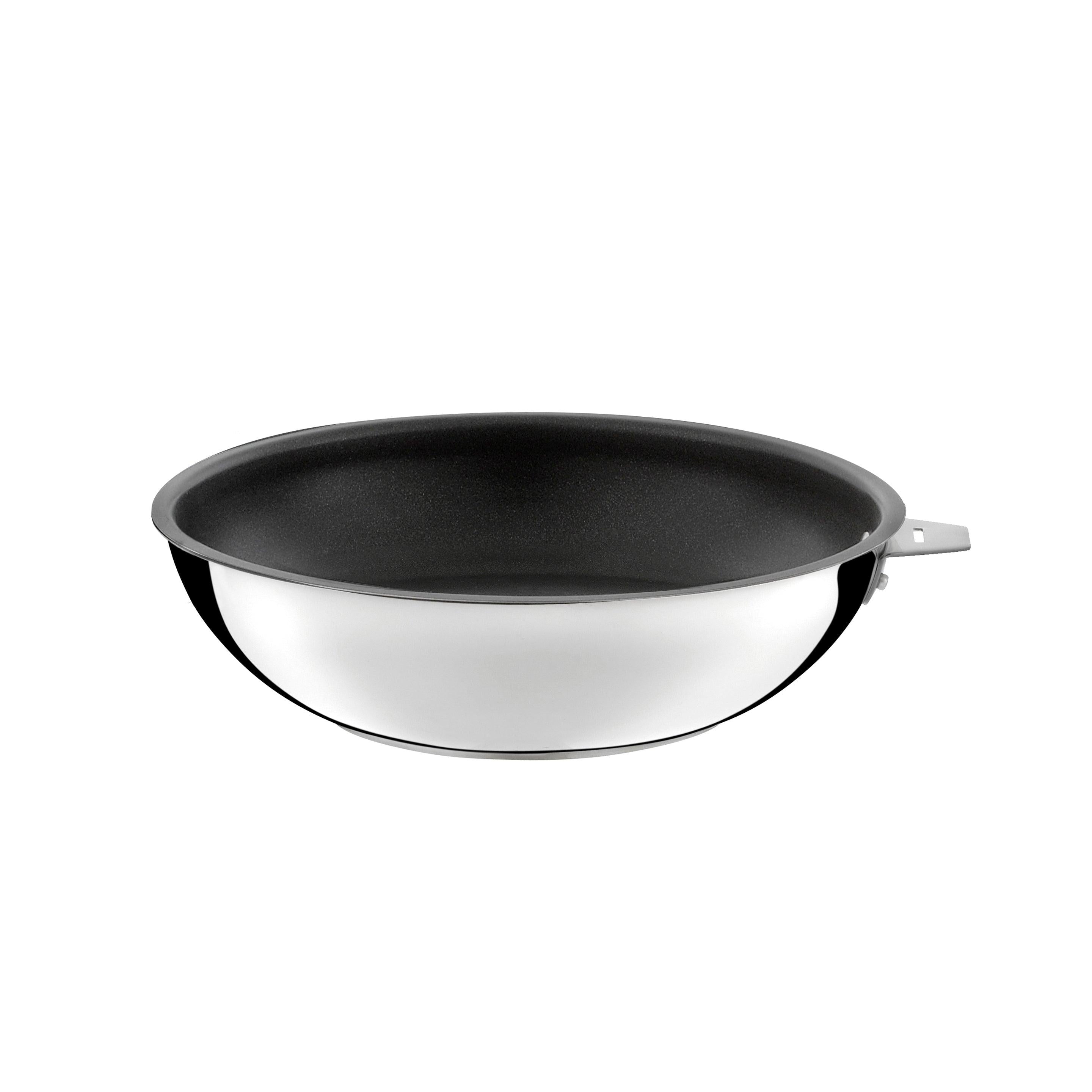 Malice - Wok 28 Cm - Ceramic Coating, Lid & Handle - Black