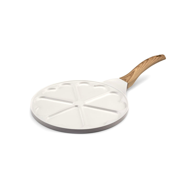 Mythic - Poêle - 6 Cœurs 25.7 Cm - Revêtement En Céramique Blanc