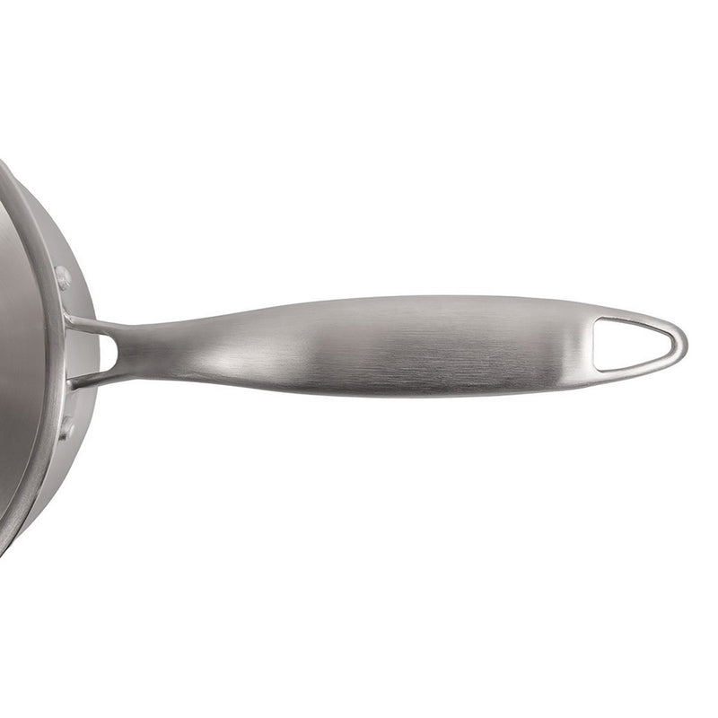 Gourmet - Lot De 1 Poêle Inox 28cm, 1 Sauteuse Inox 24 cm, 1 Pierre D'Argent® Citron 300 G (Entretien De L'Inox)