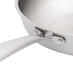 Gourmet - Lot De 1 Poêle Inox 28cm + 1 Sauteuse Inox 24 cm + 1 Pierre D'Argent Citron 300g (Entretien De L'Inox)