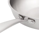 Gourmet - Lot De 1 Poêle Inox 28cm, 1 Sauteuse Inox 24 cm, 1 Pierre D'Argent® Citron 300 G (Entretien De L'Inox)