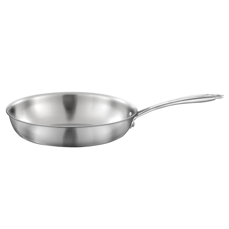 Gourmet - Lot De 1 Poêle Inox 28cm, 1 Sauteuse Inox 24 cm, 1 Pierre D'Argent® Citron 300 G (Entretien De L'Inox)