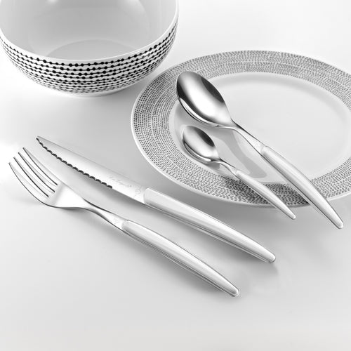 Nevada Blanc - Ménagère 24 Pièces