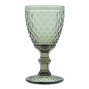 Set of 6 20 Cl Stemmed Glasses - Rhinestones - Gray