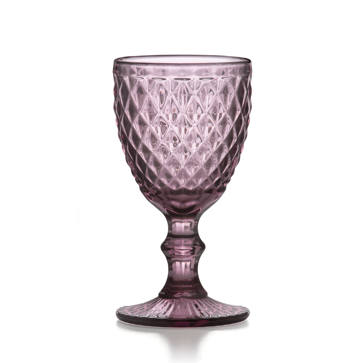Strass - Lot De 6 Verres À Pied 20 Cl - Pourpre