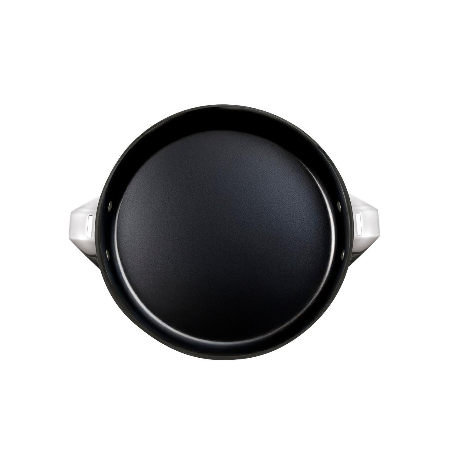 Eclipse - Set of 3 Frying Pans 20-24-28cm Ceramic Coating and Removable Handle - Stainless Steel
