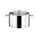 Elysée - 1 Stainless Steel Stockpot 24cm + Lid + 1 Frying Pan 28cm Ceramic Coating