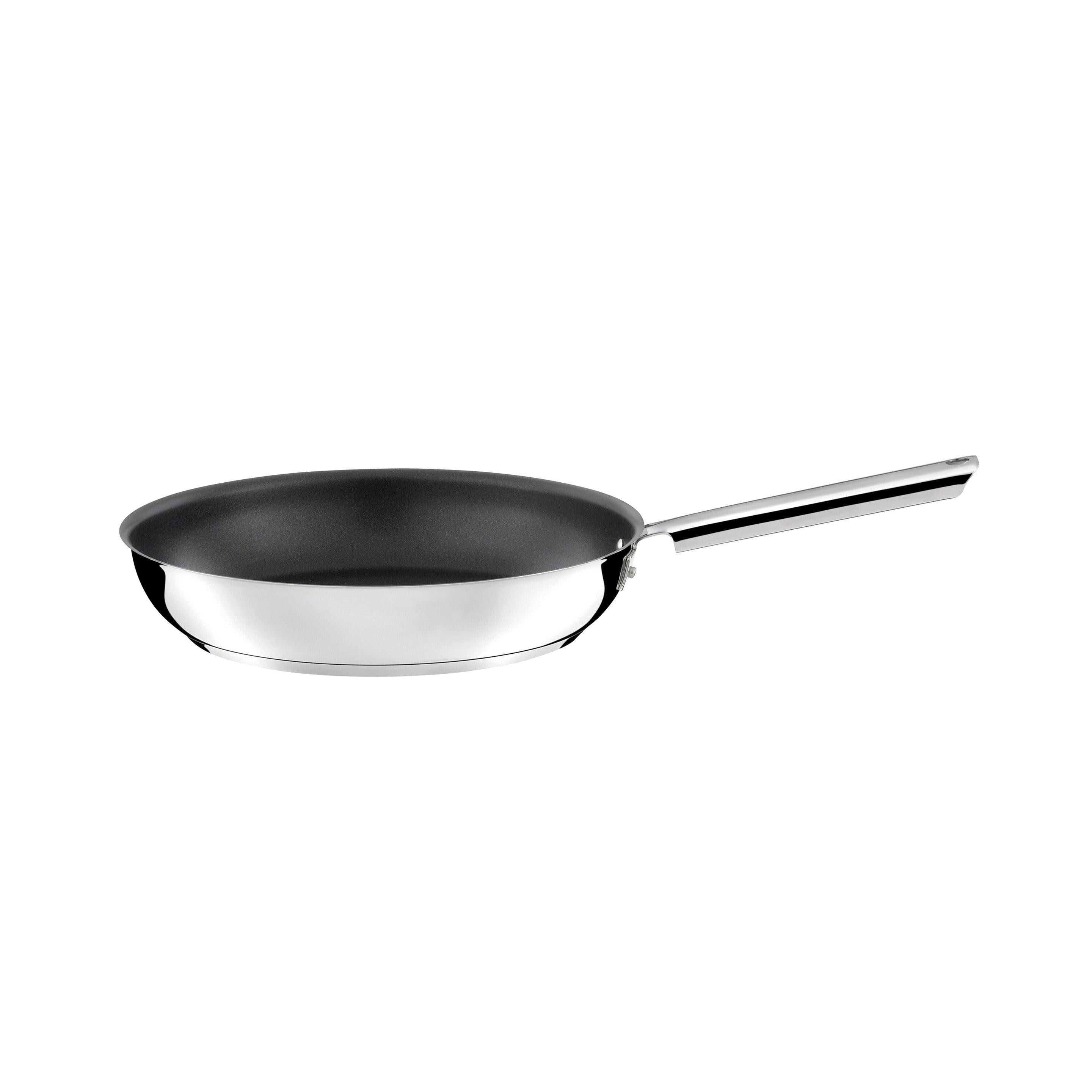 Elysée - 1 Stainless Steel Stockpot 24cm + Lid + 1 Frying Pan 28cm Ceramic Coating