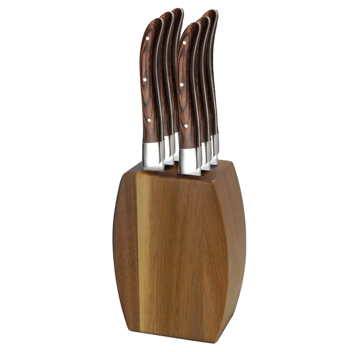 Royal Bois - Bloc 6 Couteaux Steak - Bois